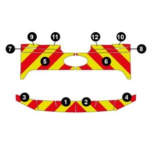 Alternative view of Kit Jaune-Rouge Partiel - FORD Ranger XLT (2024)